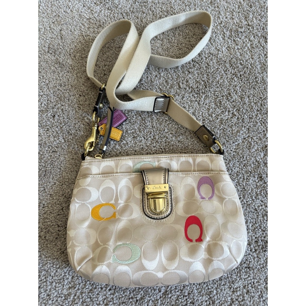 Coach Multicolor Canvas Swingpack Crossbody Bag
